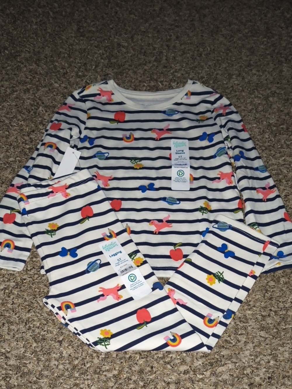 Girls Wonder Nation Matching Set